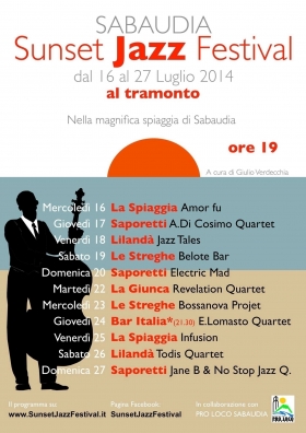 Locandina 2014 - Sunset JAZZ Festival